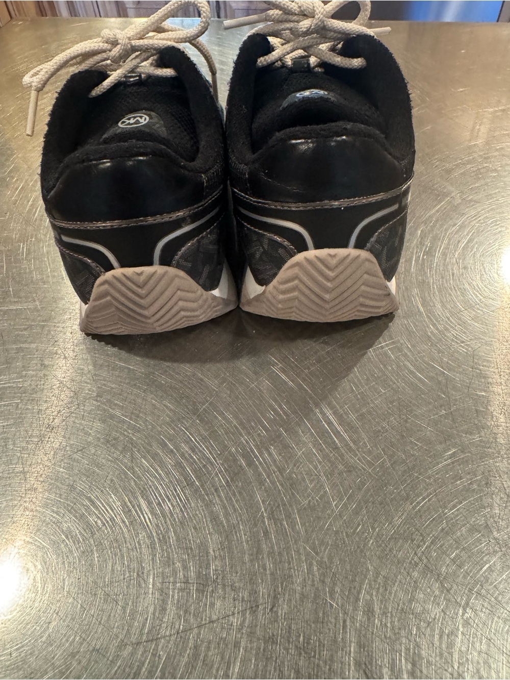 Michael Kors Black Sneakers with Silver Accents - Picture 6 of 9